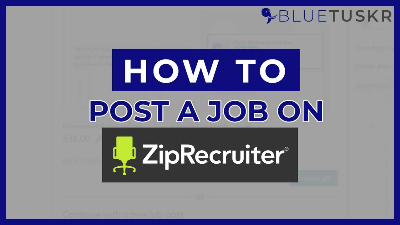 How to Post a Job on ZipRecruiter