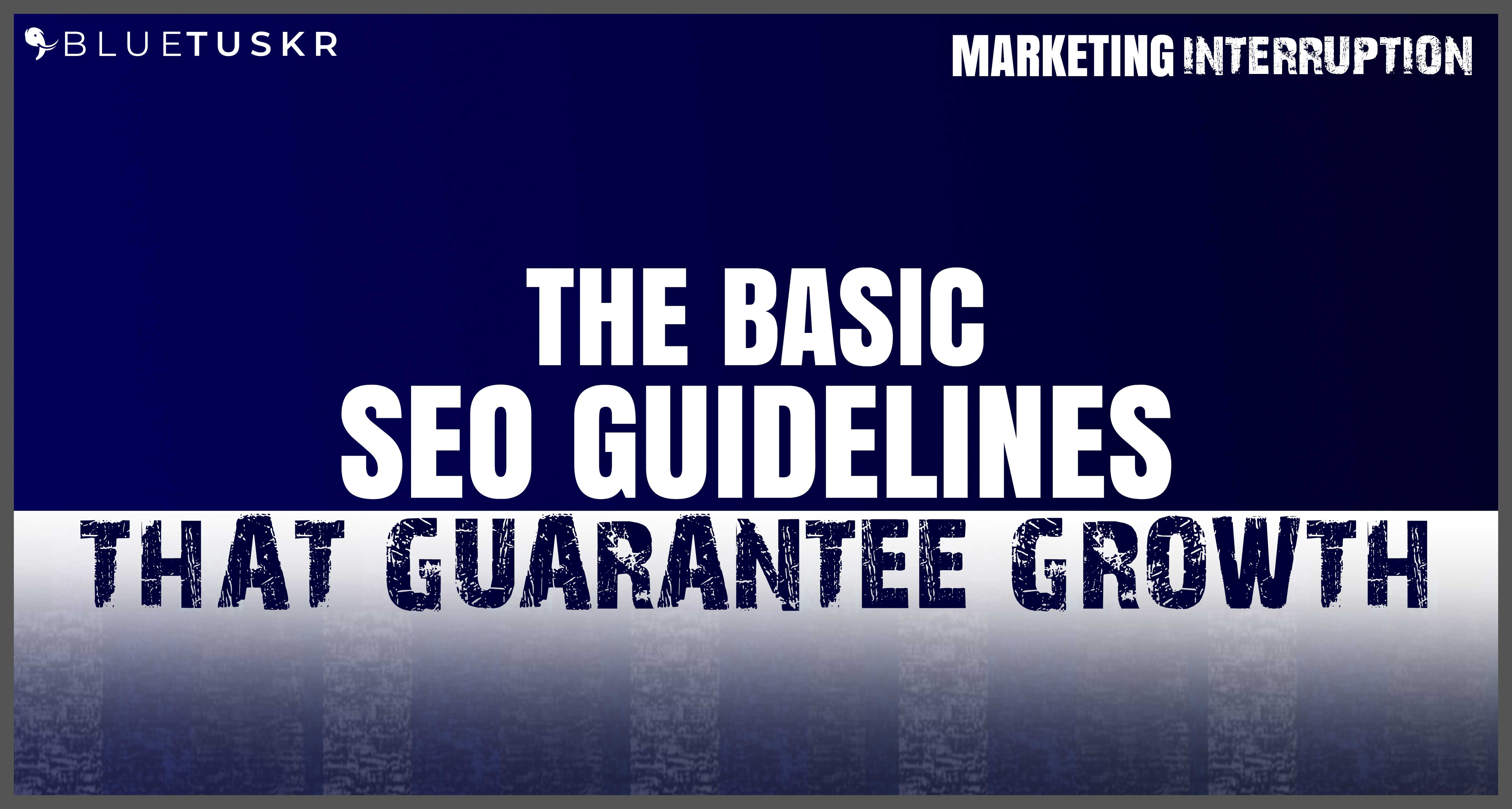 THE BASIC SEO GUIDELINES THAT GUARANTEE GROWTH