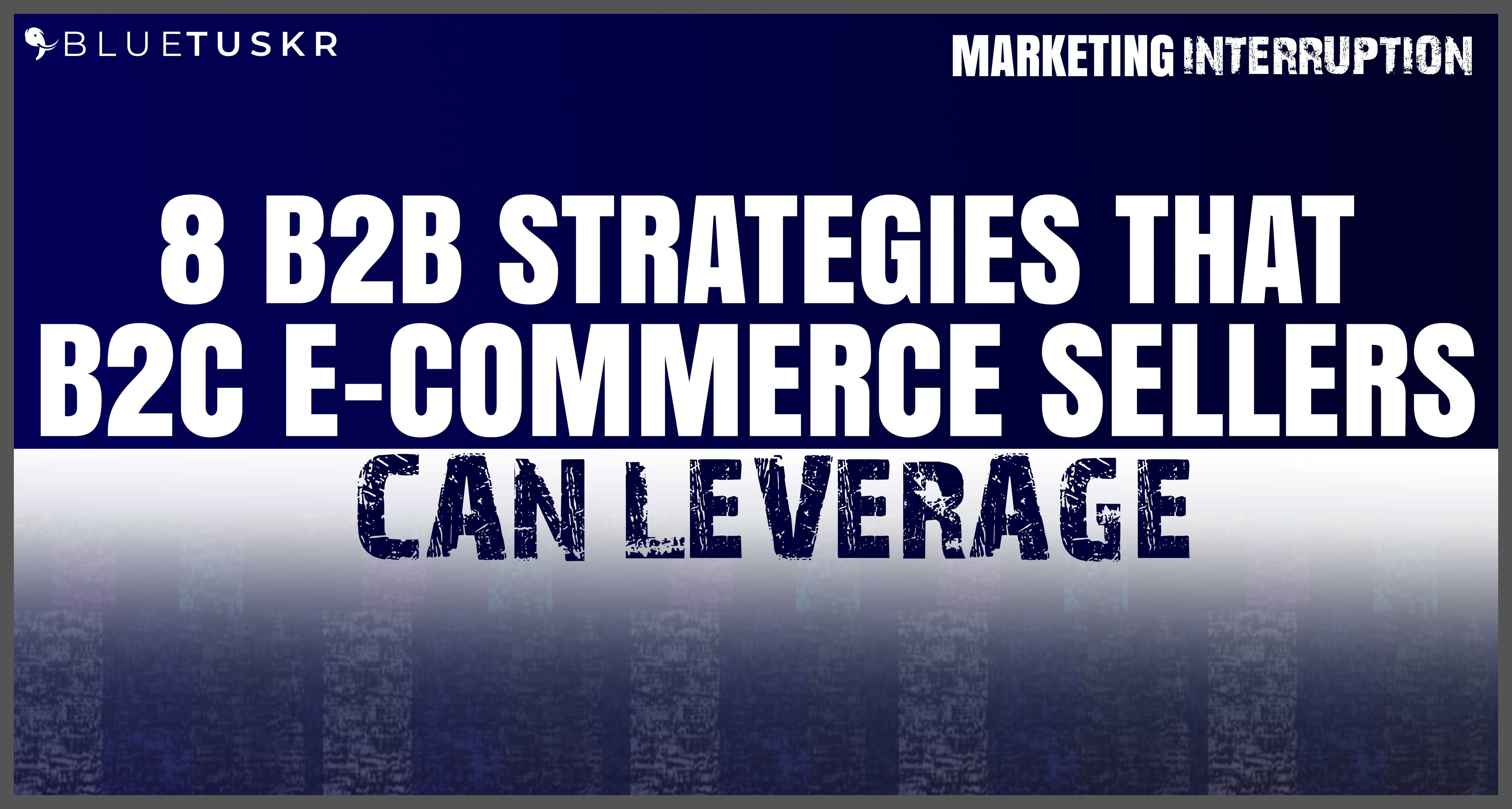8 B2B Strategies that B2C E-commerce Sellers Can Leverage